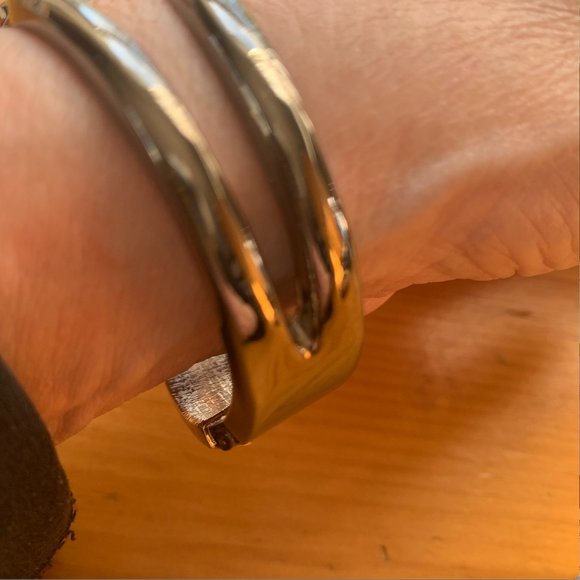 Rhinestone & Faux Silver Bracelet - Picture 4 of 12